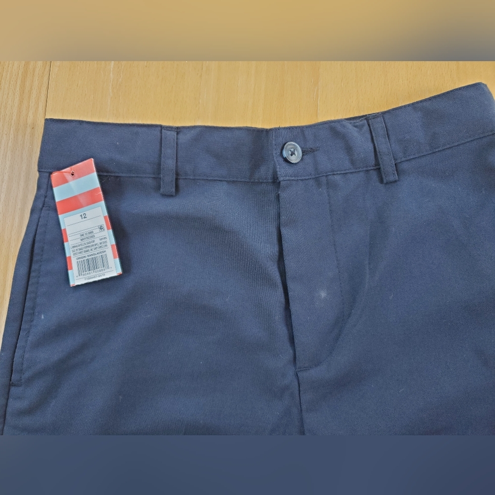 NWT Cat and Jack navy blue dress slacks/ suit pants size 12